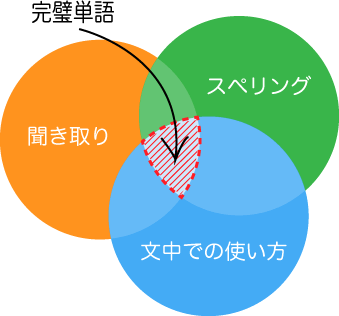 完璧単語の図